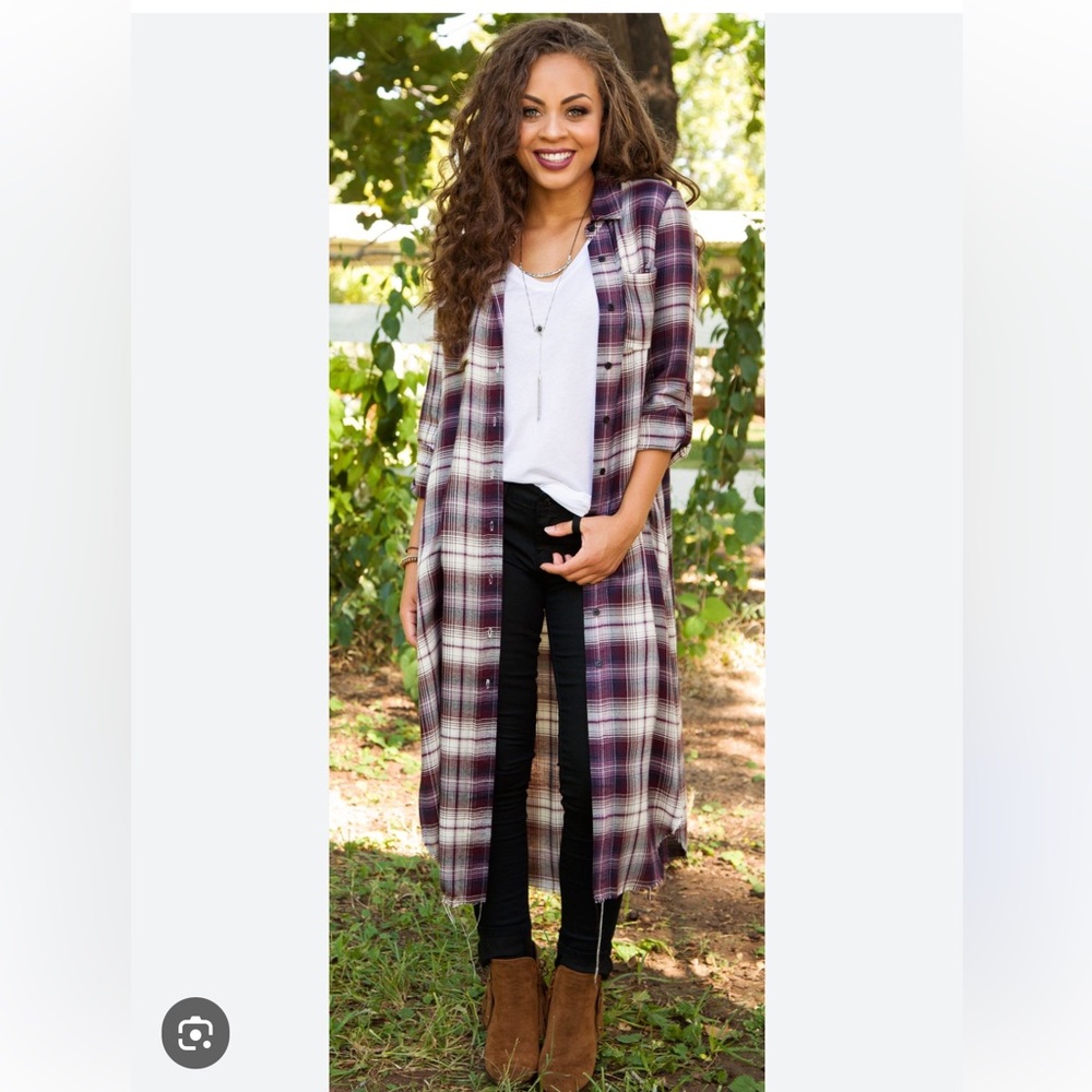 Anthropology Cloth & Stone Buttoned Duster/Dress - Picture 14 of 15